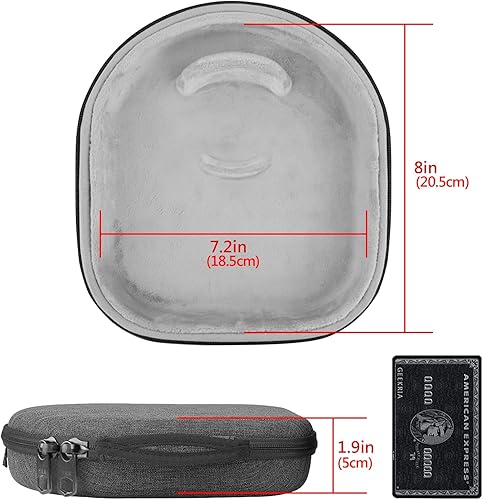 Miniatura 4 de Geekria Shield - Funda para auriculares planos sobre la orejasobre la oreja, bolsa de transporte de viaje de repuesto con almacenamiento de cables,