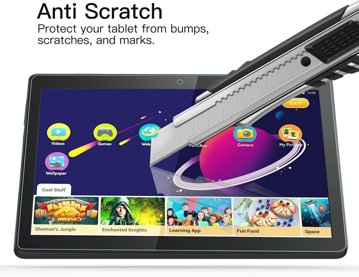 TiMOVO Screen Protector Compatible for Lenovo Tab M10, Anti-Scratch/Bubble-Free/High Definition/ 9H Hardness Tempered Glass Film Fit Lenovo Tab M10 2018 Released Tablet - Clear
