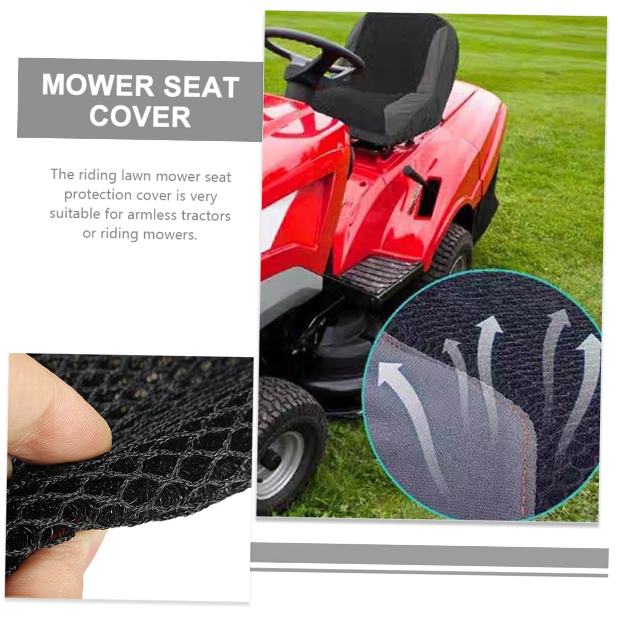 BESPORTBLE 5piezas Cubierta De Asiento Para Cortacésped De Equitación Funda y Transpirable Para Tractor Protección Uv y Resistente Al Accesorio Para Jardinería y Maquinaria De Exterior