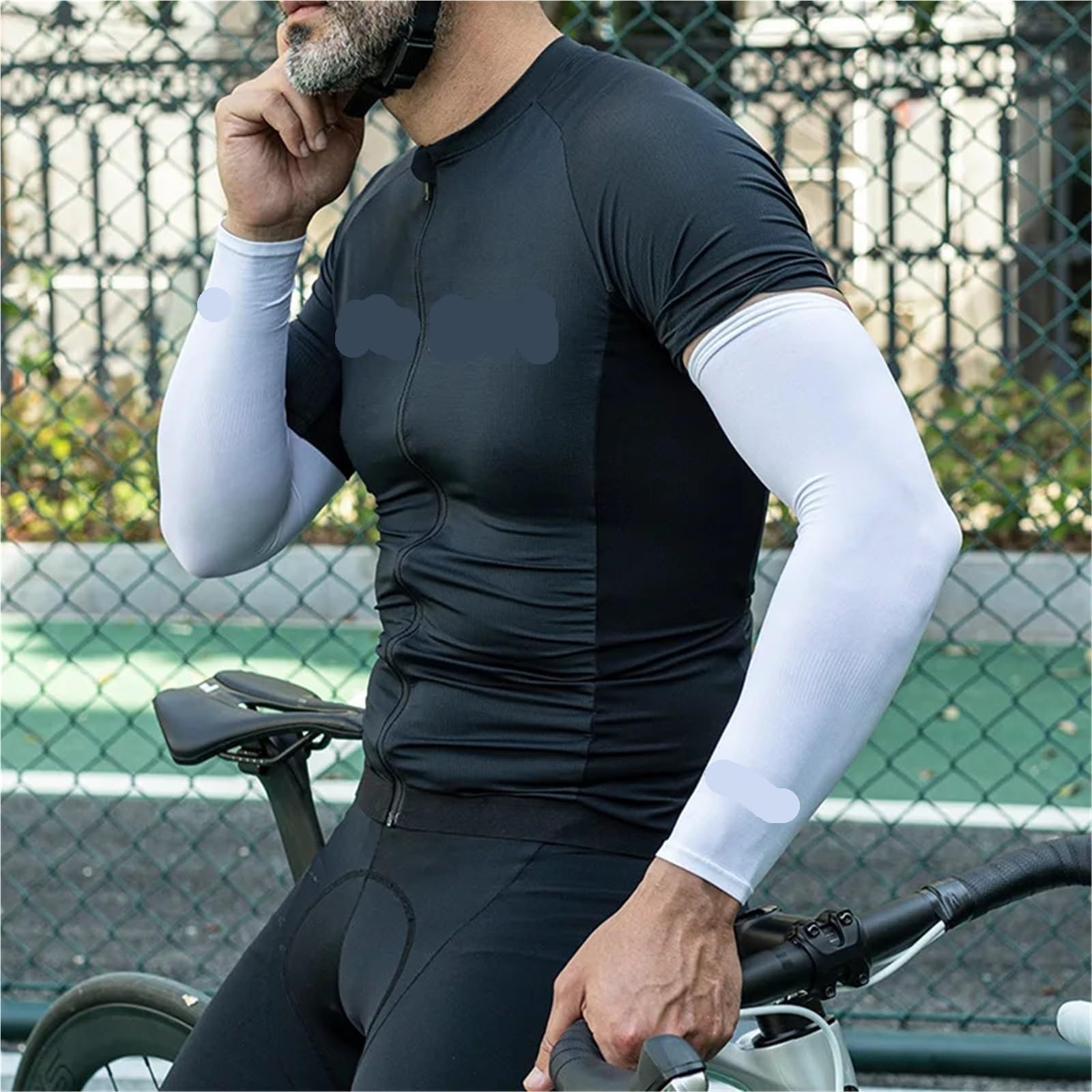 Mangas De Bicicleta De Seda De Hielo Verano Transpirable Ciclismo Protección Del Brazo Al Aire Libre Sol Deportes Bicicleta De Carretera