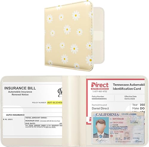 Miniatura 9 de CoBak - Estuche para registro y seguro del auto, organizador para la guantera o compartimento del auto o camión, ideal para documentos esenciales