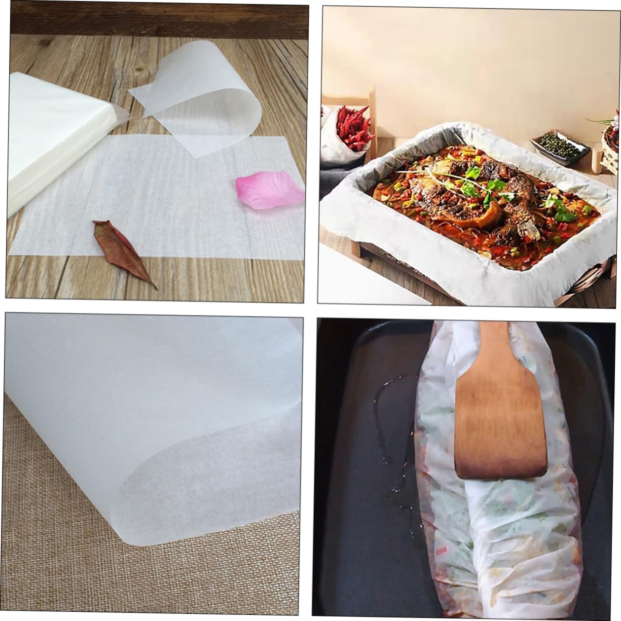 50 Sheets Non-stick Kitchen Baking Paper for Bacon Biscuits