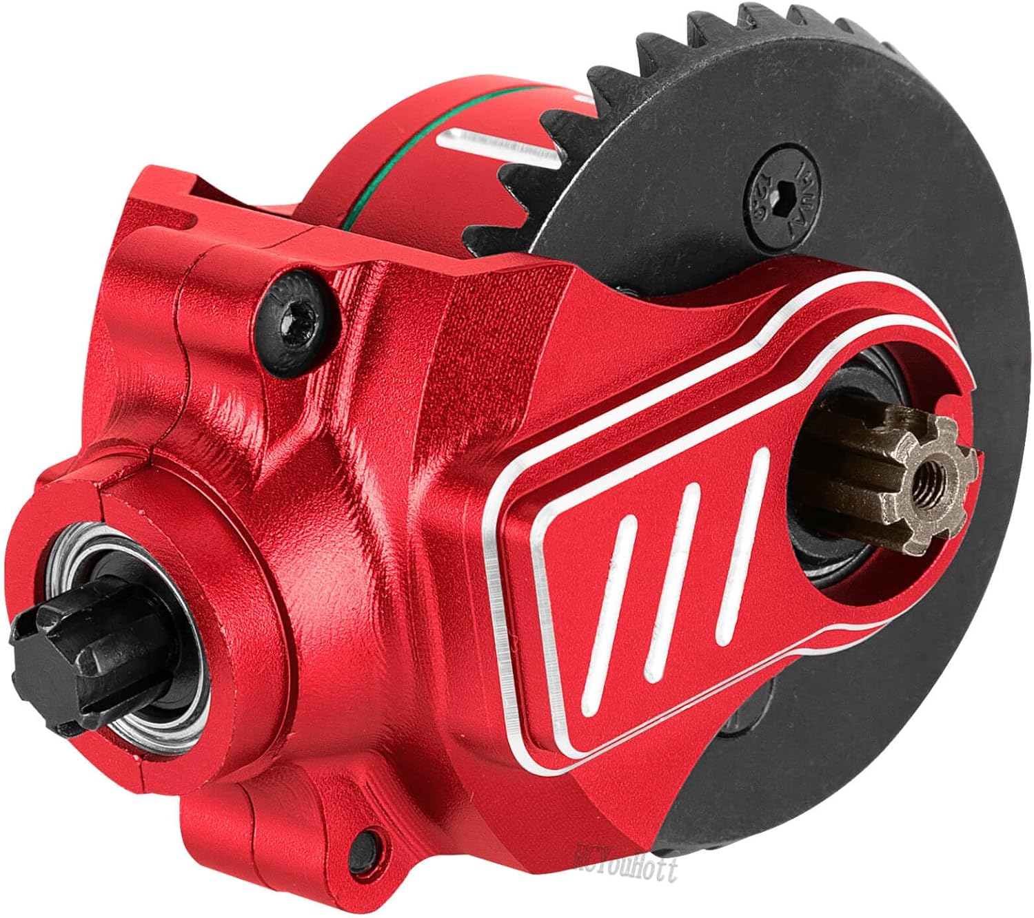 RC Upgrade Parts (2PCS) 37T/13T Diff Gear for 1/10 Kraton Outcast Senton Vorteks Bigrock Granite 3s,1/8 Infraction Typhon Vendetta 3S.Full Metal Differ Set Hops Up.Red