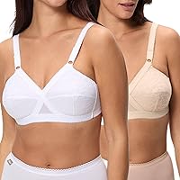 Playtex Confezione da 2 Reggiseni Senza Ferretto Classici Criss Cross Donna x2