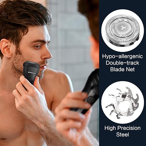 Miniatura 3 de Electric Razors,2025 New Upgrade Shaver, Model Rechargeable Shaver, USB Razor for Men, Washable Razor(Black)