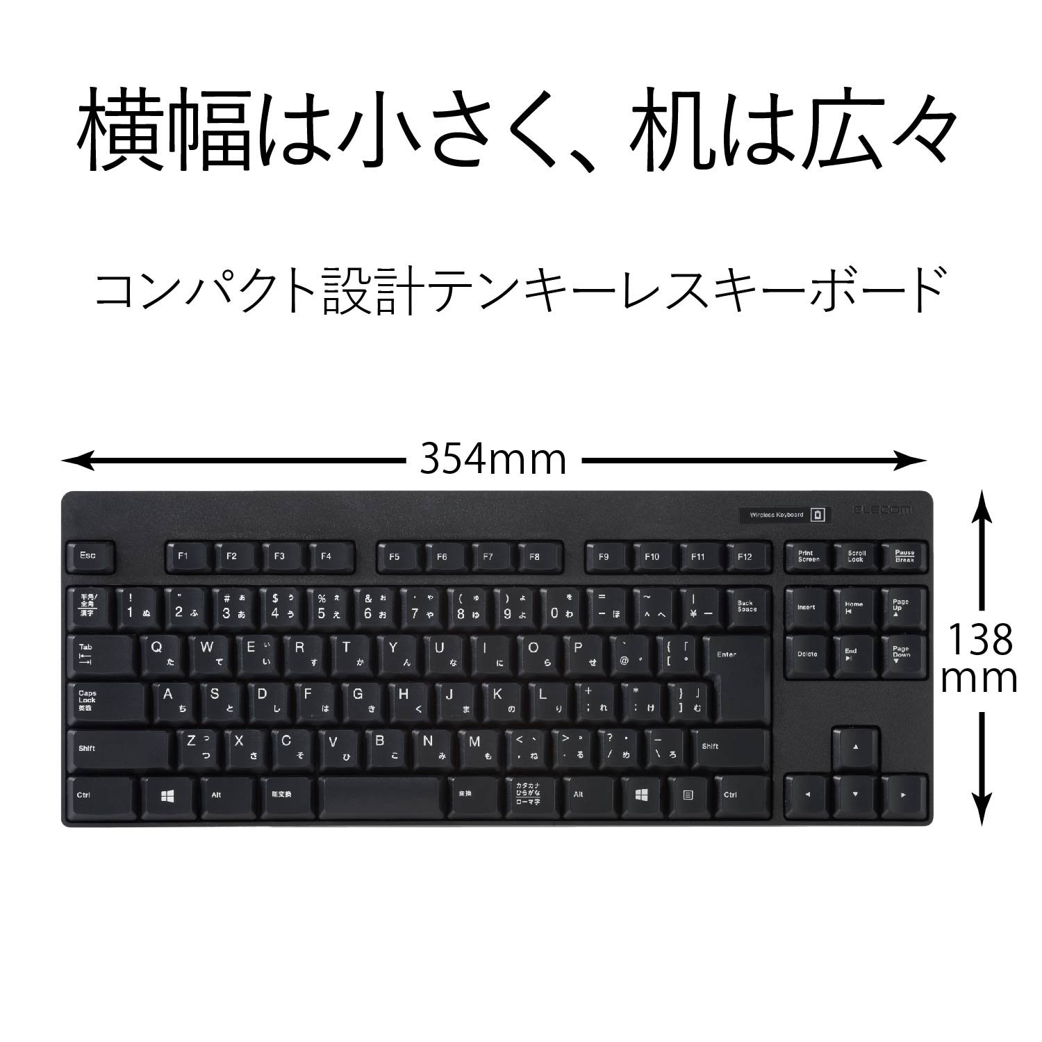 Amazon.co.jp: エレコム ミニキーボード ワイヤレス メンブレン