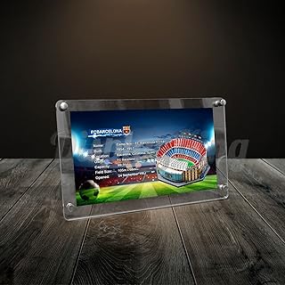 Acrylic Display Photo Frame for Lego Camp NOU-FC Barcelona 10284 (Lego Set is not Included)