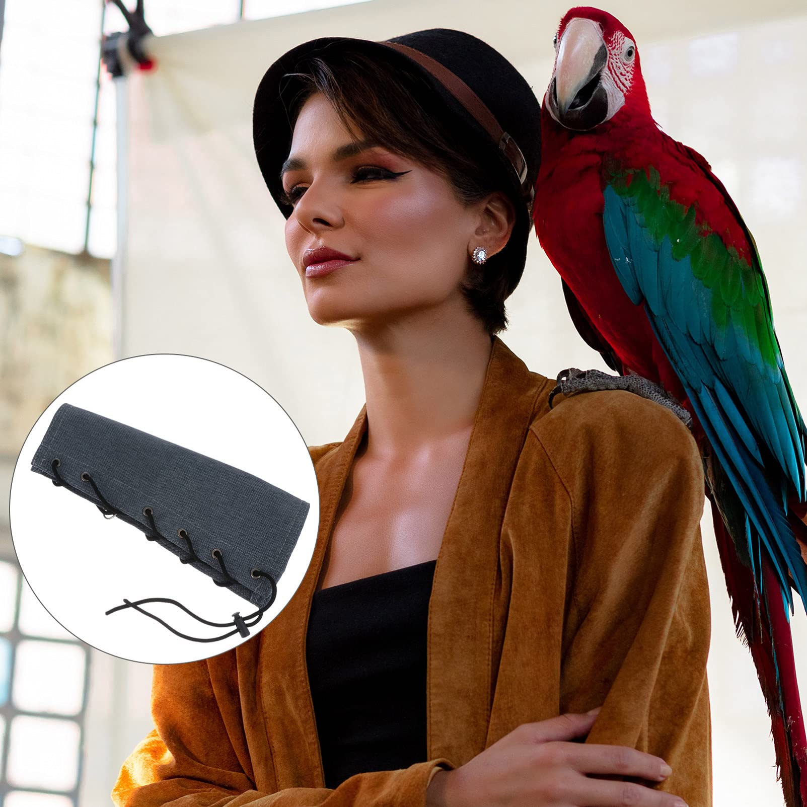 Papageien-Schulter- Und Armschutz Aus Denim – Anti-Kratz & Kot-Schutz Für Vögel