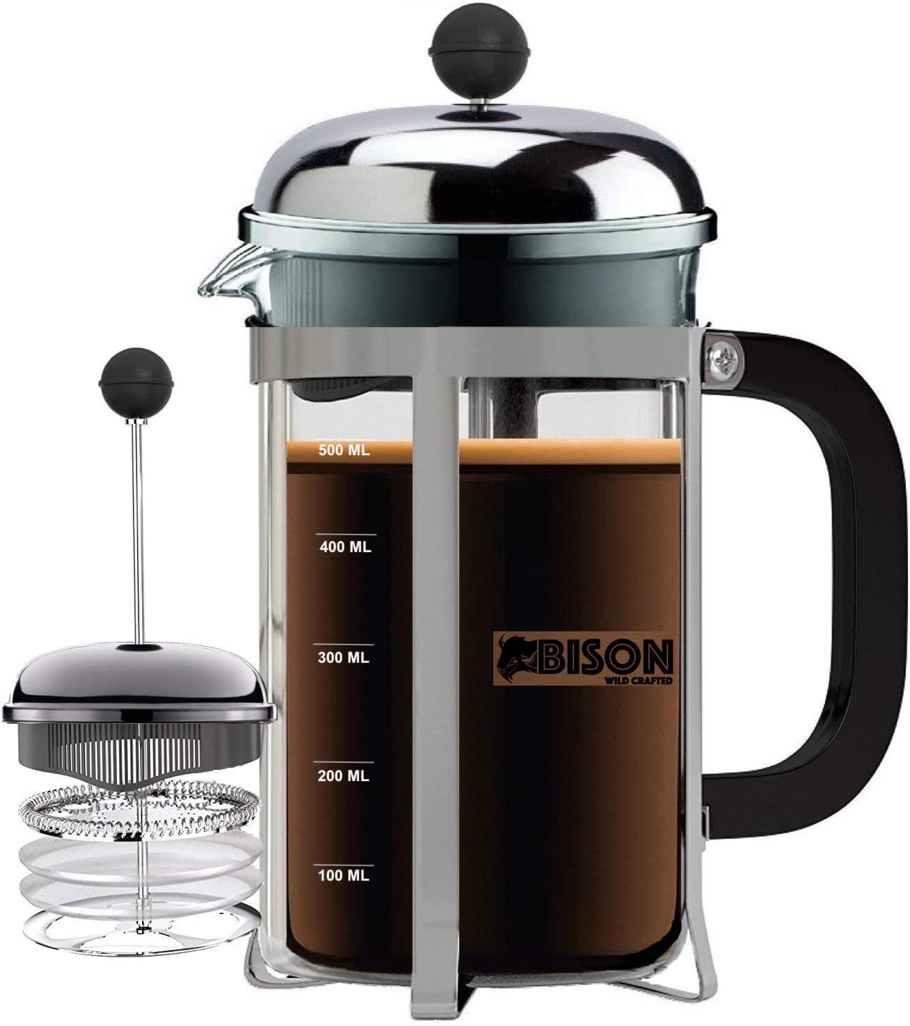 Bison French press coffee maker and tea maker