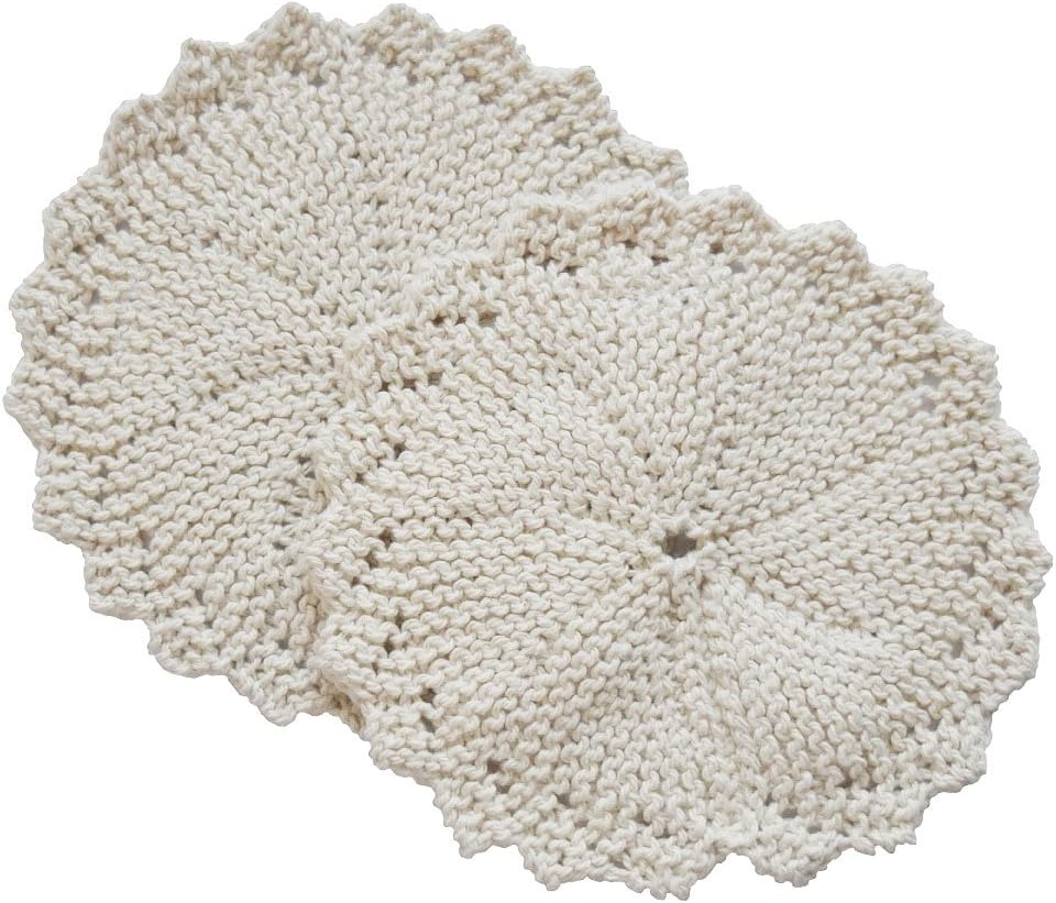Hand knit Exfoliating Wash Cloth for "Her" – 100% Certified Organic Cotton