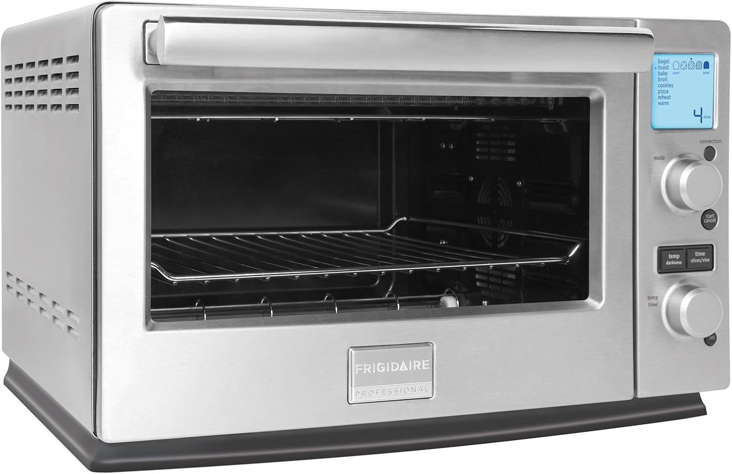 Amazon.com: Frigidaire horno tostador profesional de convección infrarroja,  de acero, programable, con capacidad para 6 rebanadas de pan. : Hogar y  Cocina