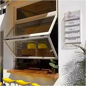 Amazon.com: Tempered Glass Concession Window, Secure Locking Window for ...
