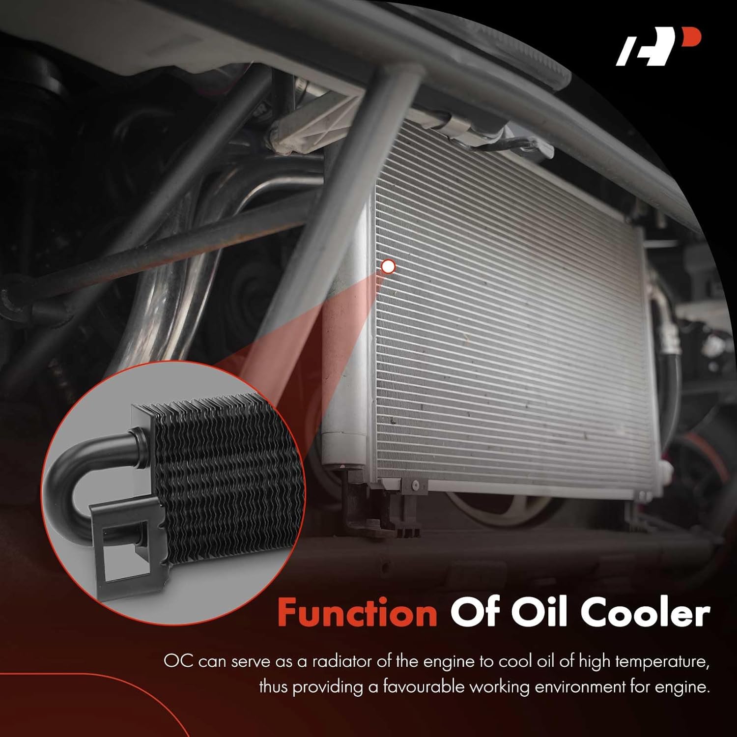 A-Premium Power Steering Oil Cooler Compatible with Jeep WK2 Series Grand Cherokee & Dodge Durango, 2011-2015, 3.0L 3.6L 5.7L