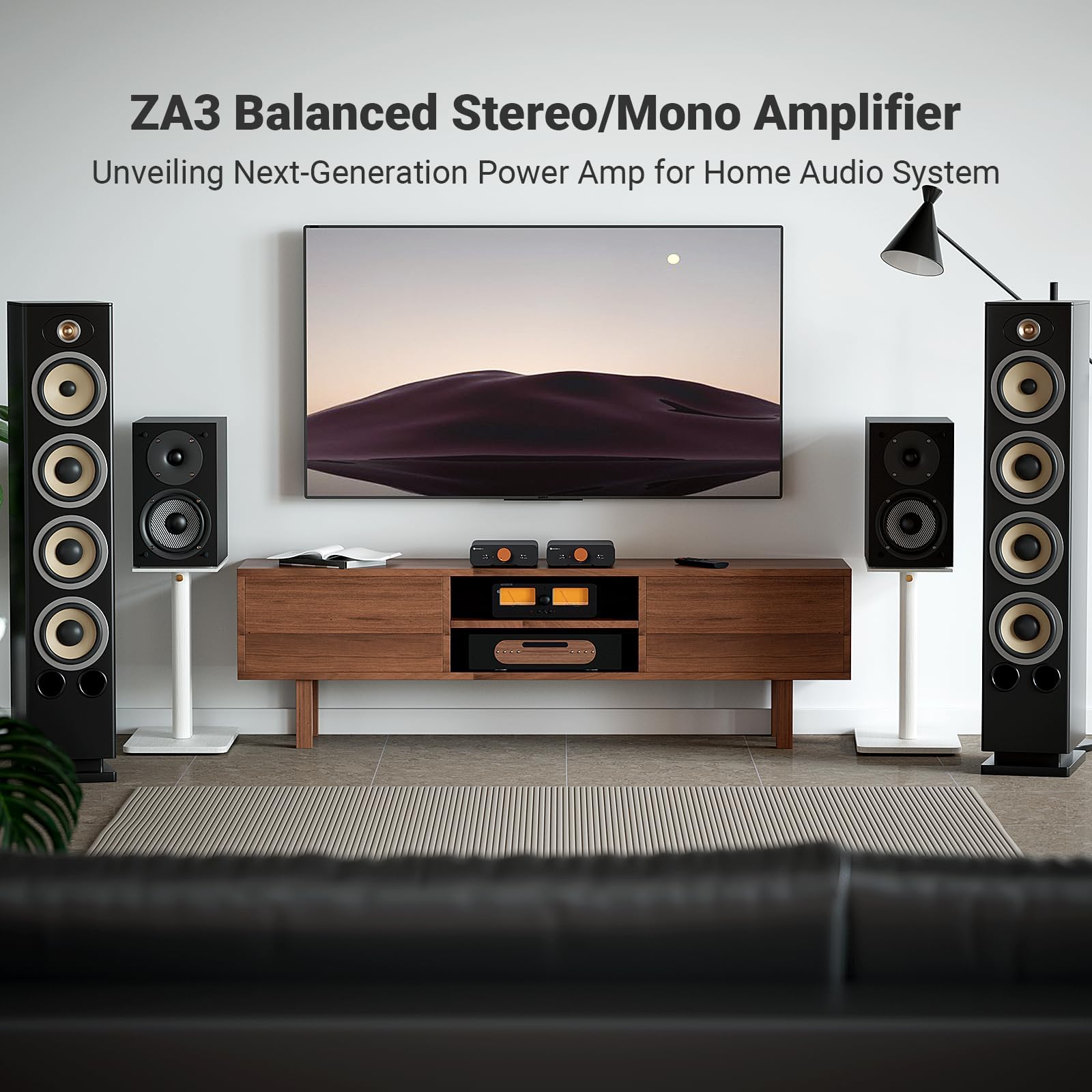 Fosi Áudio ZA3 Amplificador Estéreo Equilibrado Home Audio