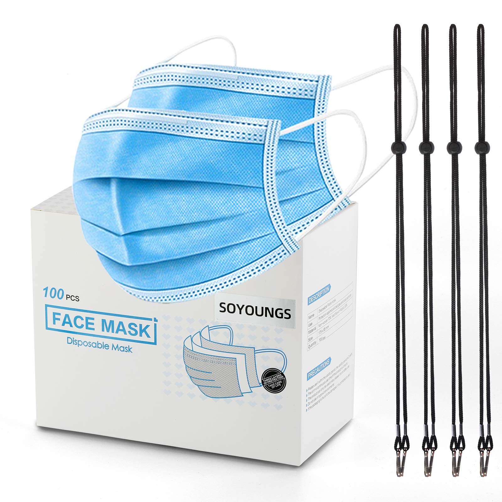 20/40 Pack KF94 Face_Covers, Color mask，Black Mask，4-Layer mask Independent packaging，Fast delivery