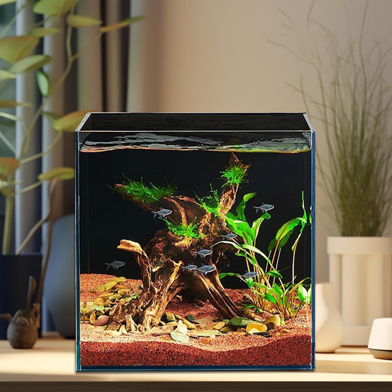 PVC-poster waterdichte achtergrond zelfklevend voor aquarium(61 * 41cm