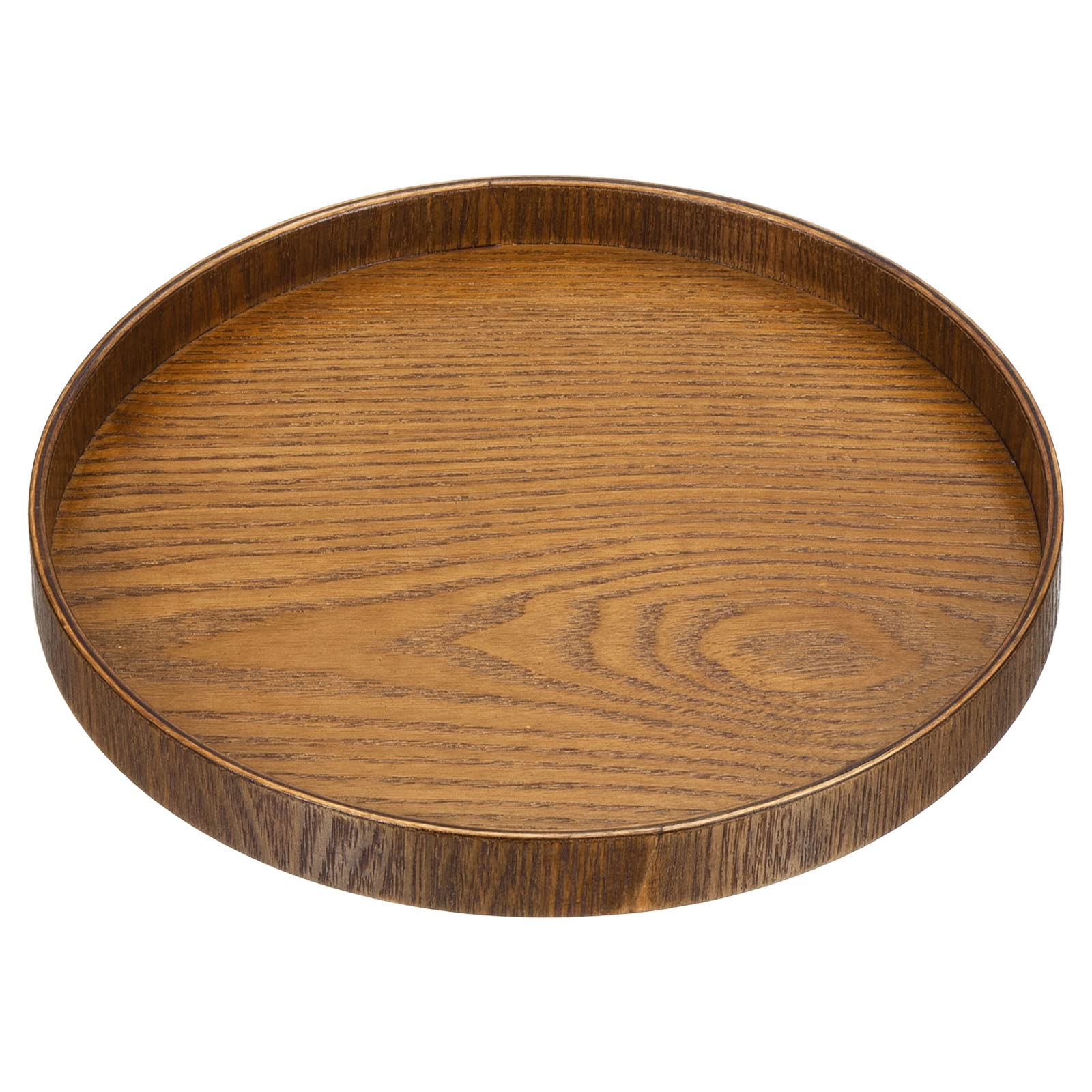 Plateau de service rond en bois de 20 cm pour bougies et decoration de cuisine