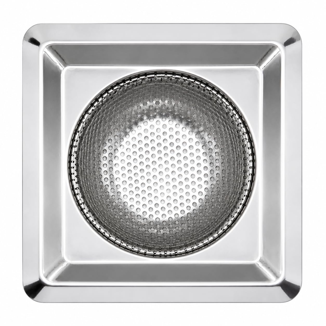 Sink Strainer Steel Square Shape 11.5cm, Stainless Steel Drain Basket for Kitchen, Heavy Duty Perforated Design, Easy to Clean and Rust Resistant-picture-28