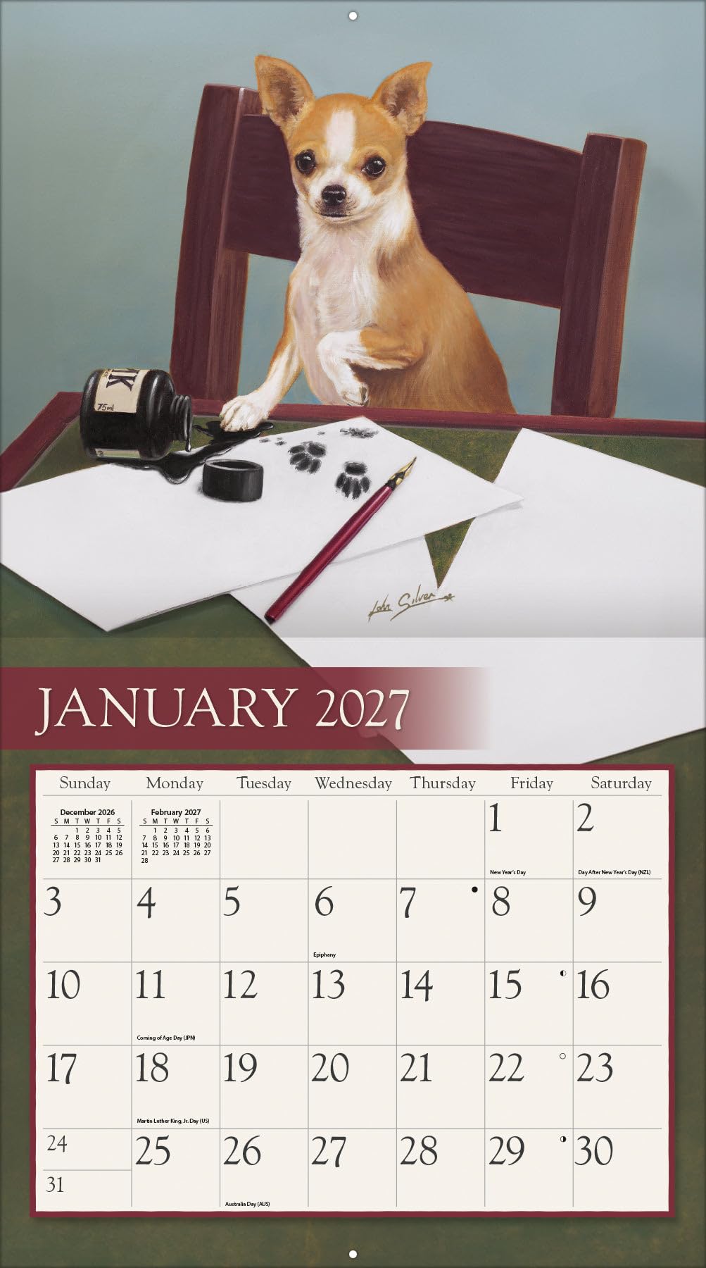 Love Of Dogs 2027 - Calendario da parete grande