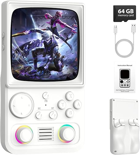 Miniatura 12 de R36MAX - Consola de juegos portátil, consola de juegos retro con batería de 4000 mAh, pantalla IPS de 4.0 pulgadas, sistema Linux de código abierto