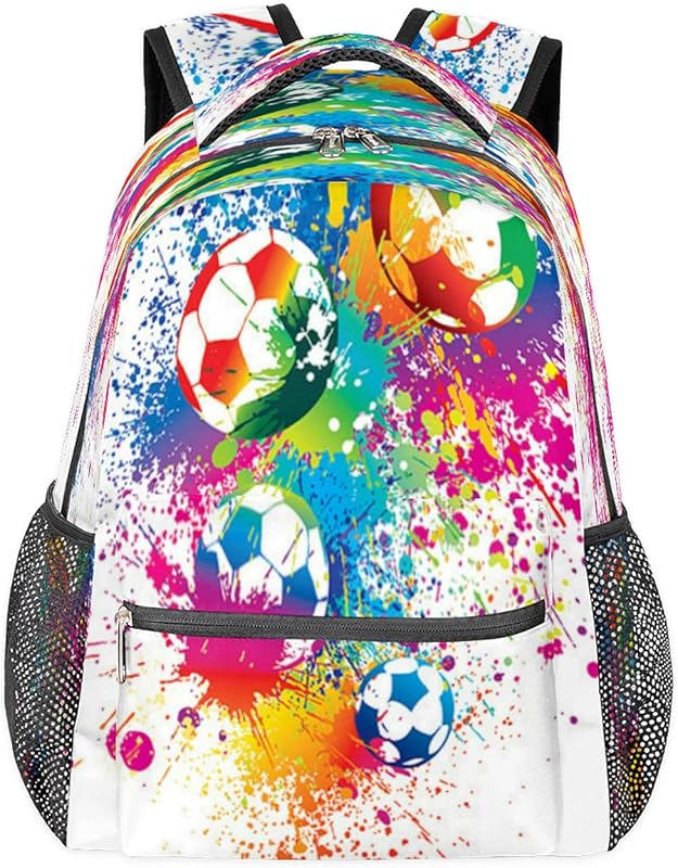 Mochilas para adolescentes meninas meninos futebol aquarela mochila de viagem para mulheres homens bolsas de livros mochilas universitárias para escola, trabalho laptop mochilas resistentes à água mochila para caminhadas, Multicor, Medium em oferta na Shopee Mochilas para adolescentes meninas meninos futebol aquarela mochila de viagem para mulheres homens bolsas de livros mochilas universitárias para escola, trabalho laptop mochilas resistentes à água mochila para caminhadas, Multicor, Medium em oferta na Shopee