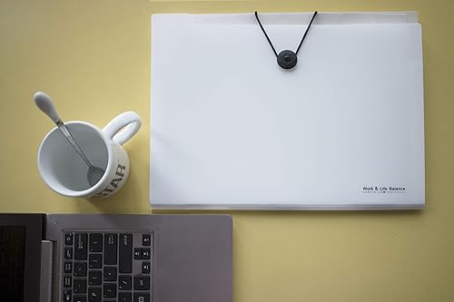 Miniatura 6 de Organizador de carpetas de archivos expandible, 8 bolsillos tamaño carta A4, organizador de archivos de acordeón portátil, caja de archivos