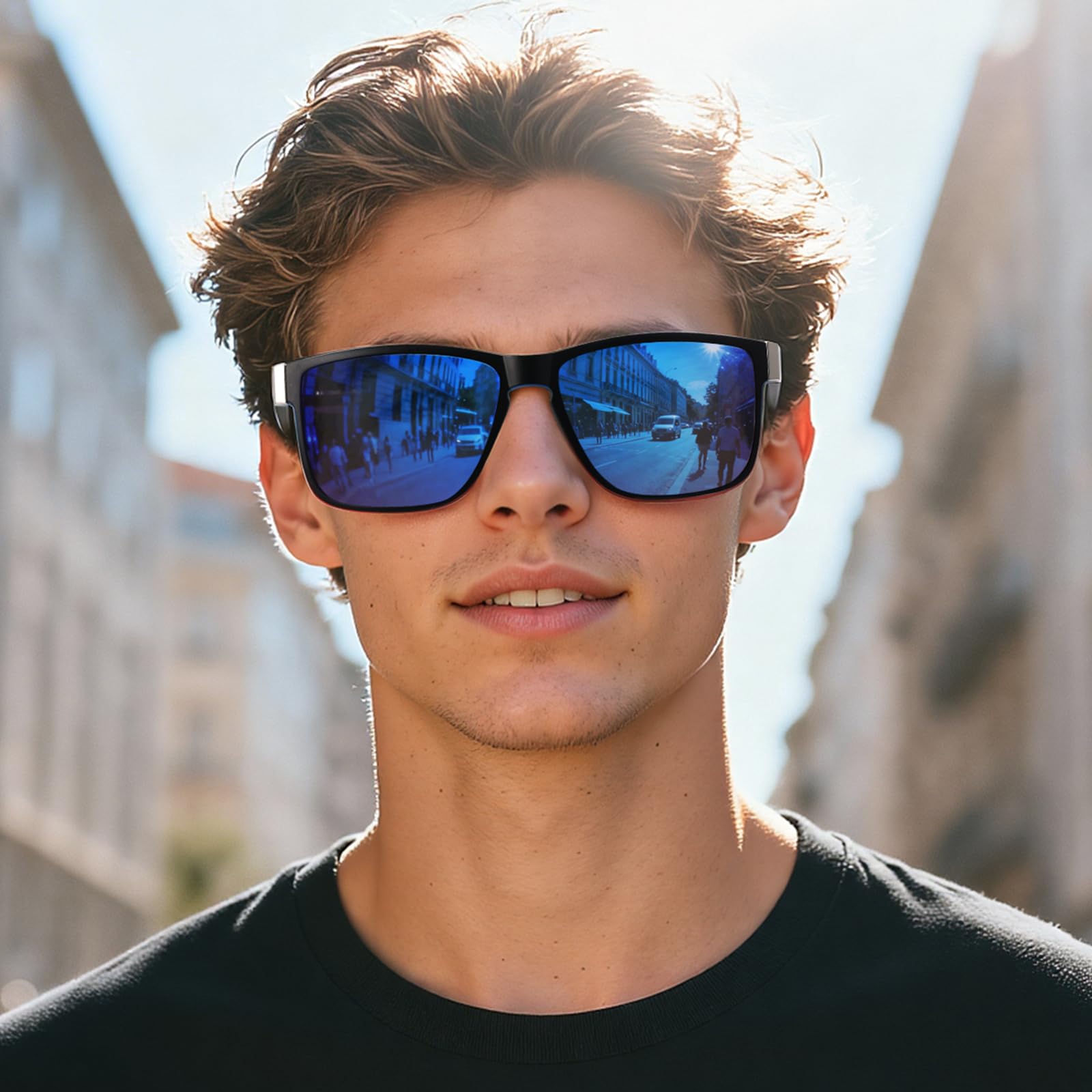 Gafas de sol polarizadas para hombre y mujer, lentes 100% UV400 TAC para conducir, pescar, correr, diseño retro