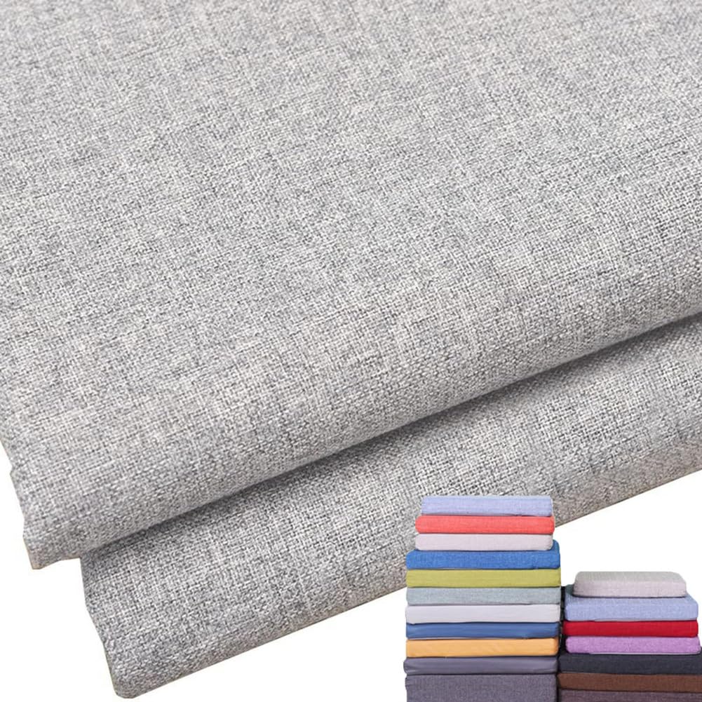 Funda gris claro para mesas y bancos de terraza erSeat en lino 190x60x5 cm