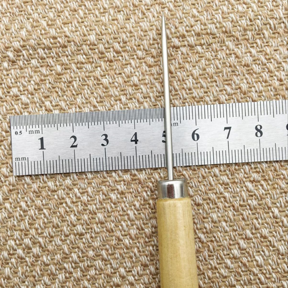 10Pcs Wooden Handle Scriber Needle for Quilling and Cake Decorating Slotted Paper Tool for Marking Patterns and DIY Crafts Lightweight and Durable Design