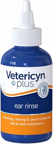Vetericyn Plus All Animal - Líquido de enjuague de oídos, gotas de 4 onzas