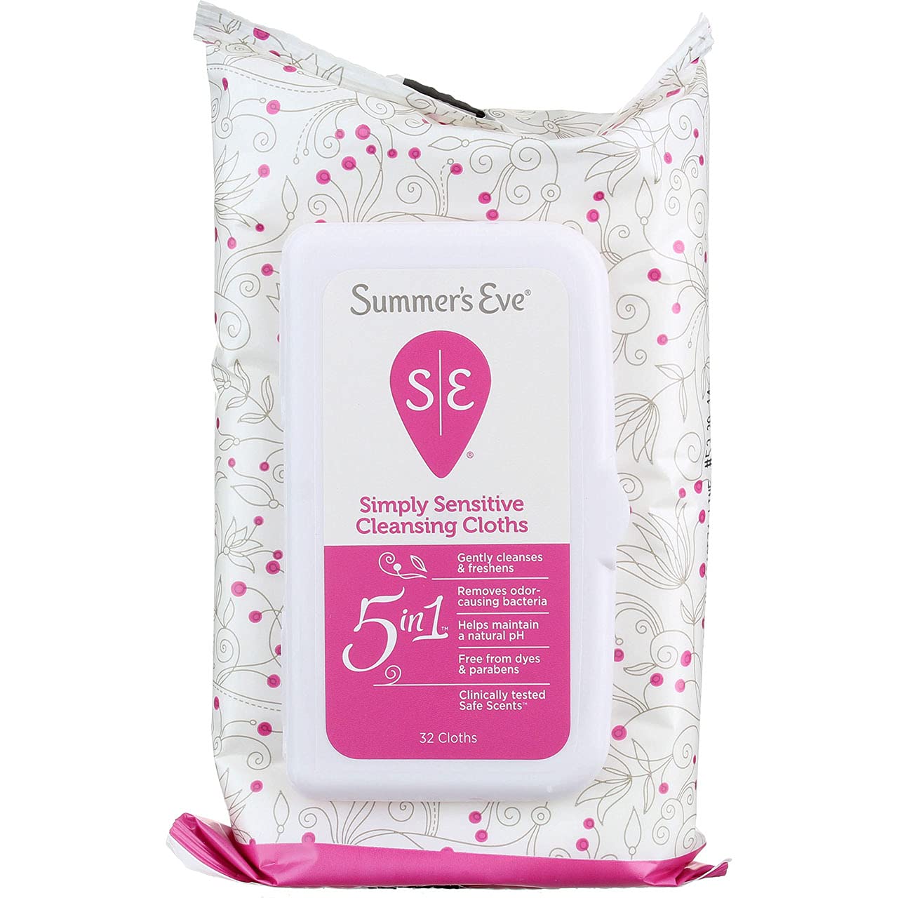 Summers Eve Cleansing Cloths for Sensitive Skin Simply Sensitive 32 ea