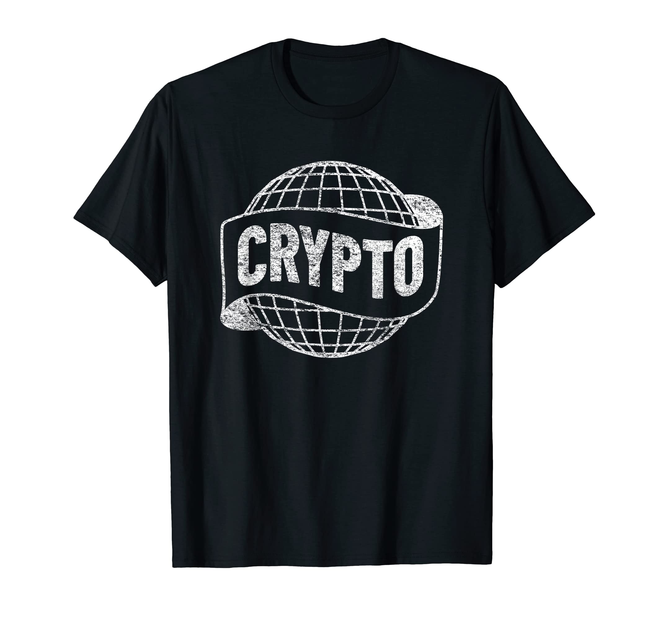 A Crypto Apparel CompanyCrypto Globe Cryptocurrency Bitcoin-Ethereum-Litecoin T-Shirt