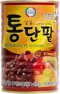 Surasang Premium Sweet Red Bean Paste - Authentic Korean Patbingsu & Asian Dessert Ingredient - Ready-to-Use Creamy Texture - 16.58 Ounce