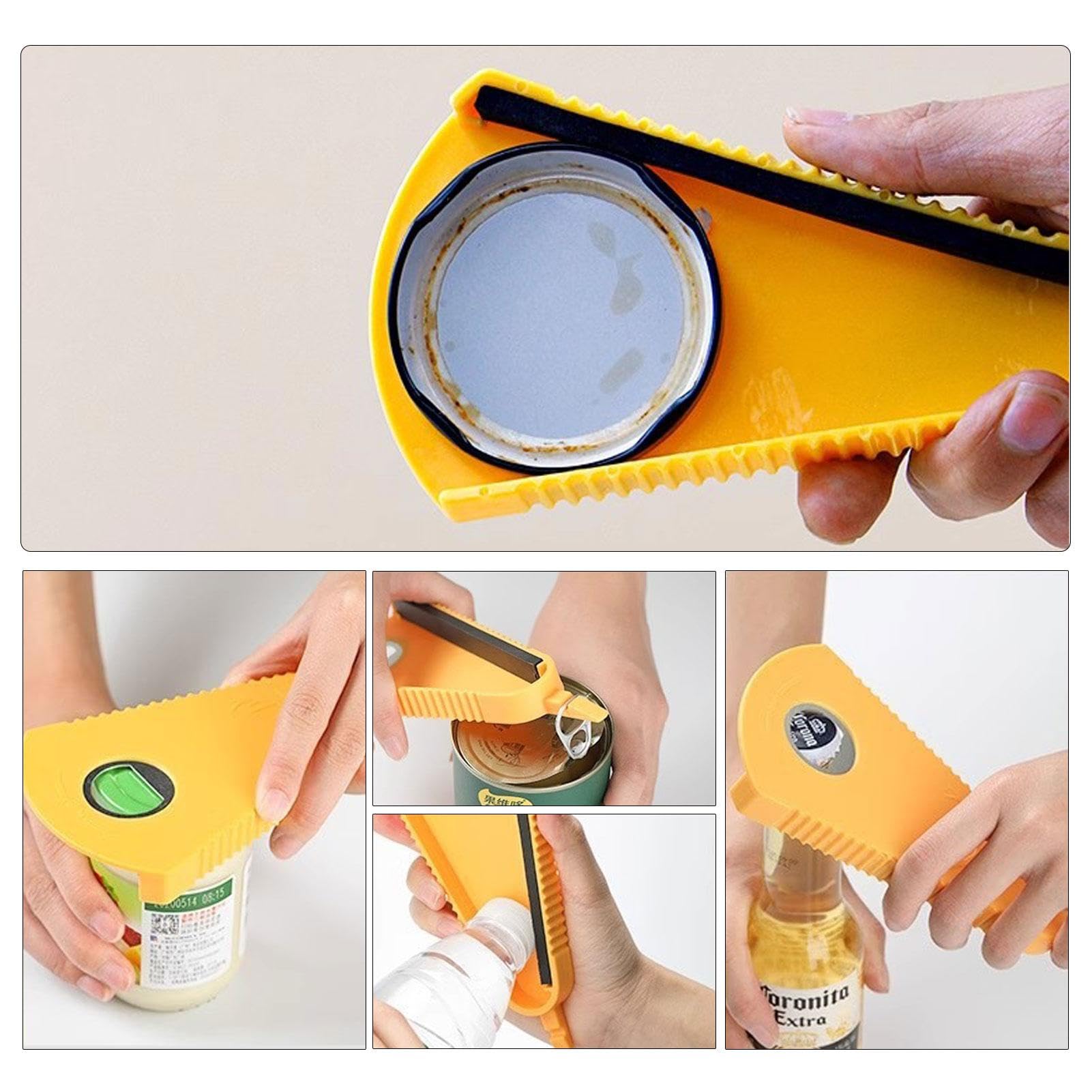 2 Ouvre-Bocaux Multifonction - Pour Couvercles 2-7cm | Accessoire Cuisine Senior