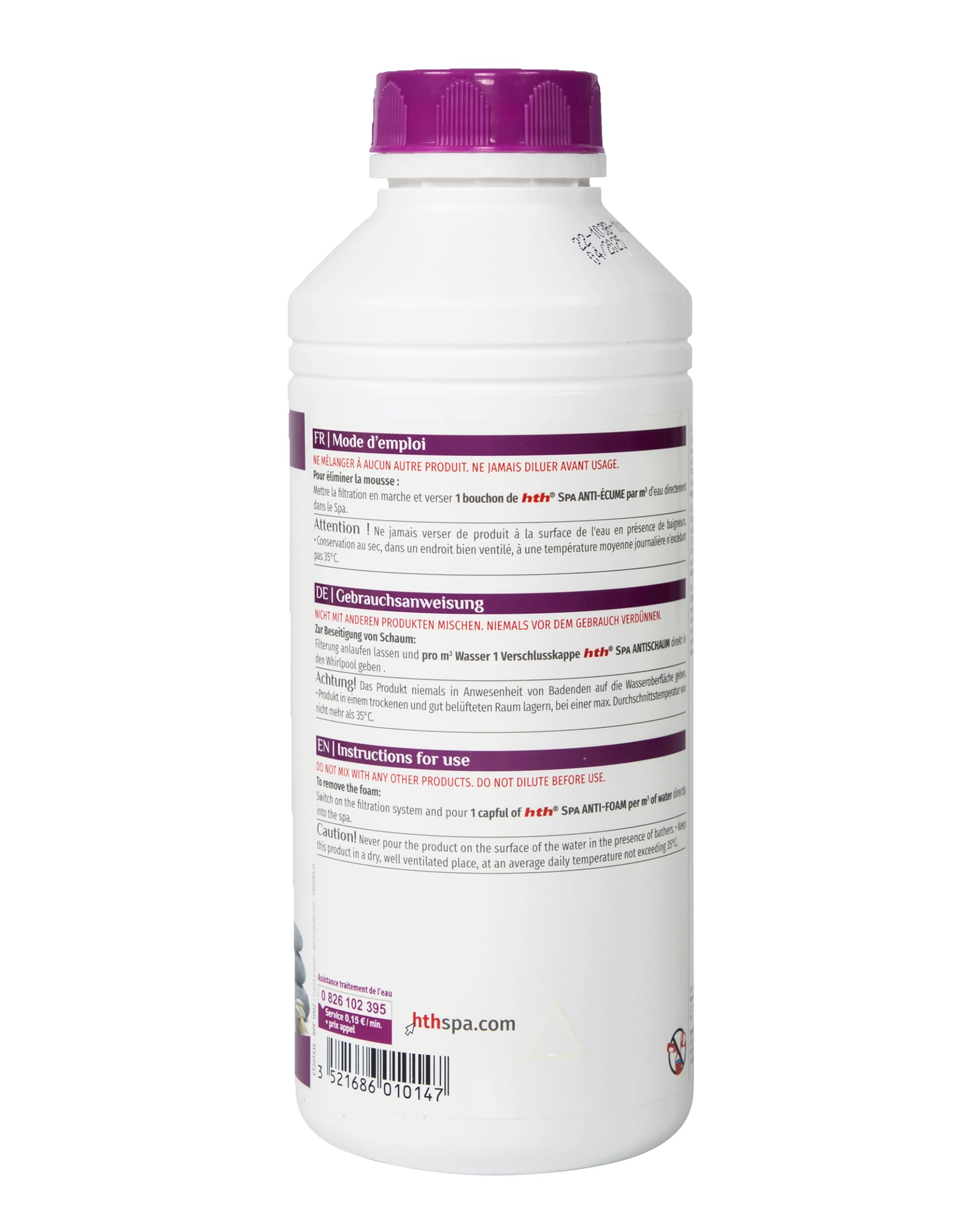 HTH – Anti ecuma per Spa