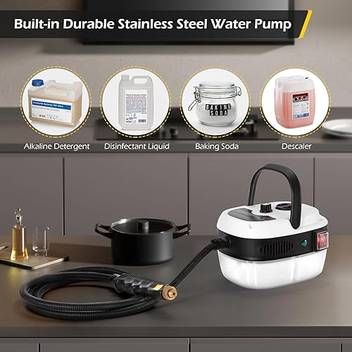 Miniatura 9 de Dyna-Living Limpiador de vapor de 2500 W para automóvil para detalles automáticos, limpiador de vapor de mano para el hogar, limpiador de vapor de