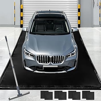 ToLanbbt 7'9" x 18' Garage Floor Mat, Heavy Duty Water