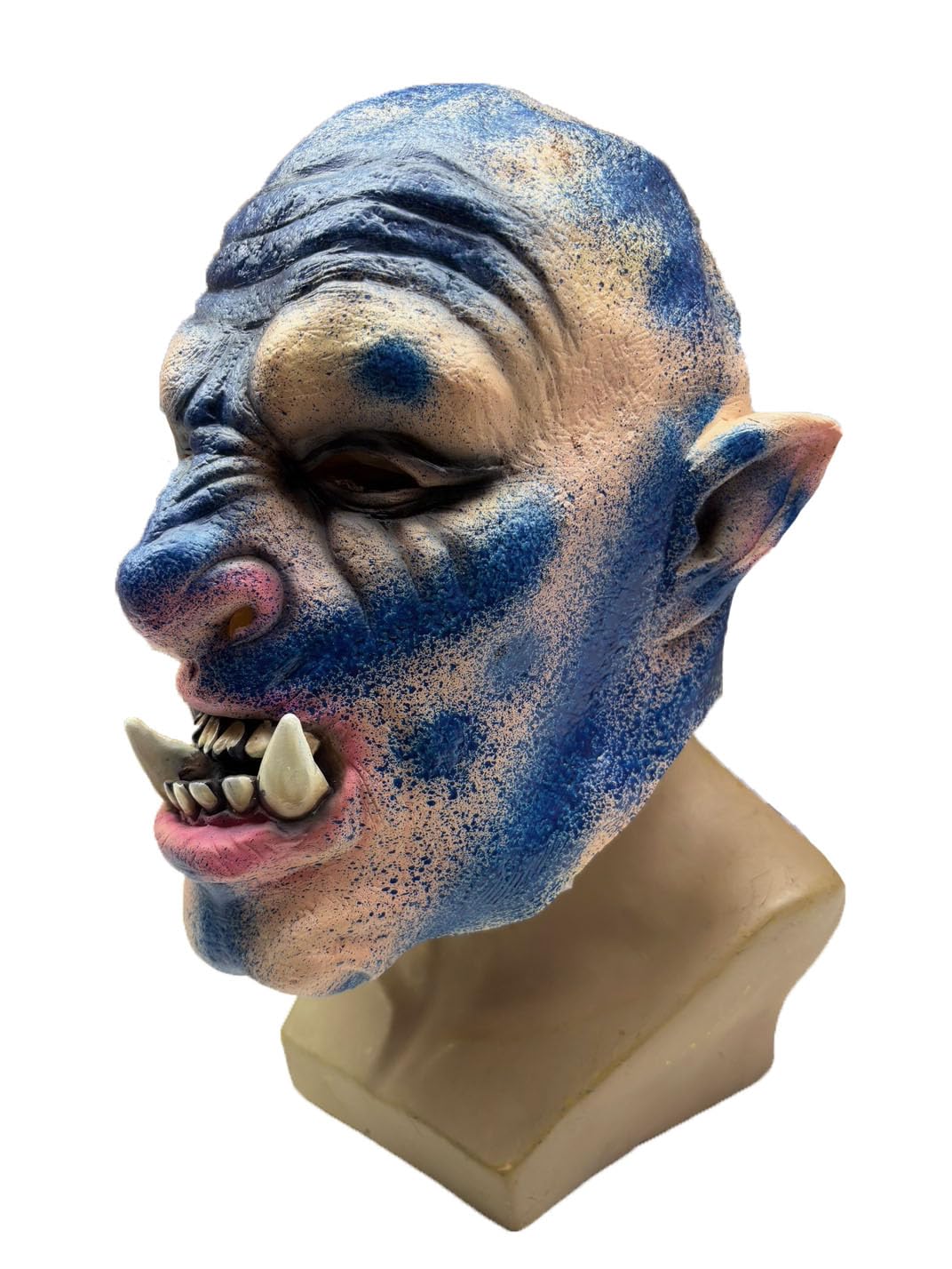 jokeshop Latex Orc Ogre Troll Mask Fancy Dress Costume Scary Fantasy Creature Character Halloween