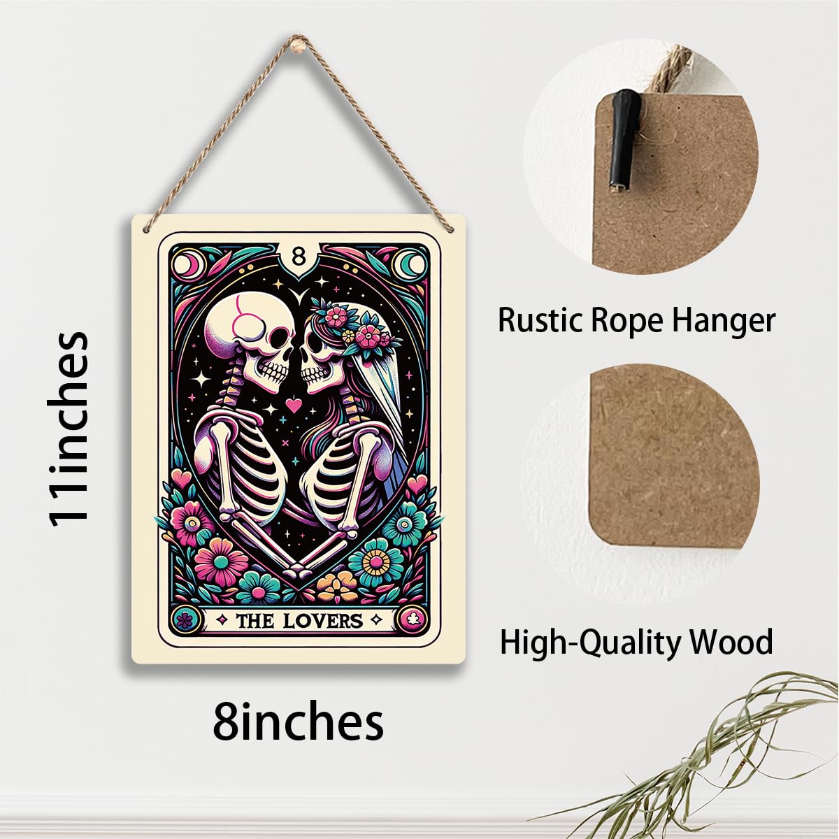 Krollma Tarot-Wandbild – Mystisches Dekor Mit Klarer Botschaft, 20,3 X 25,4 Cm