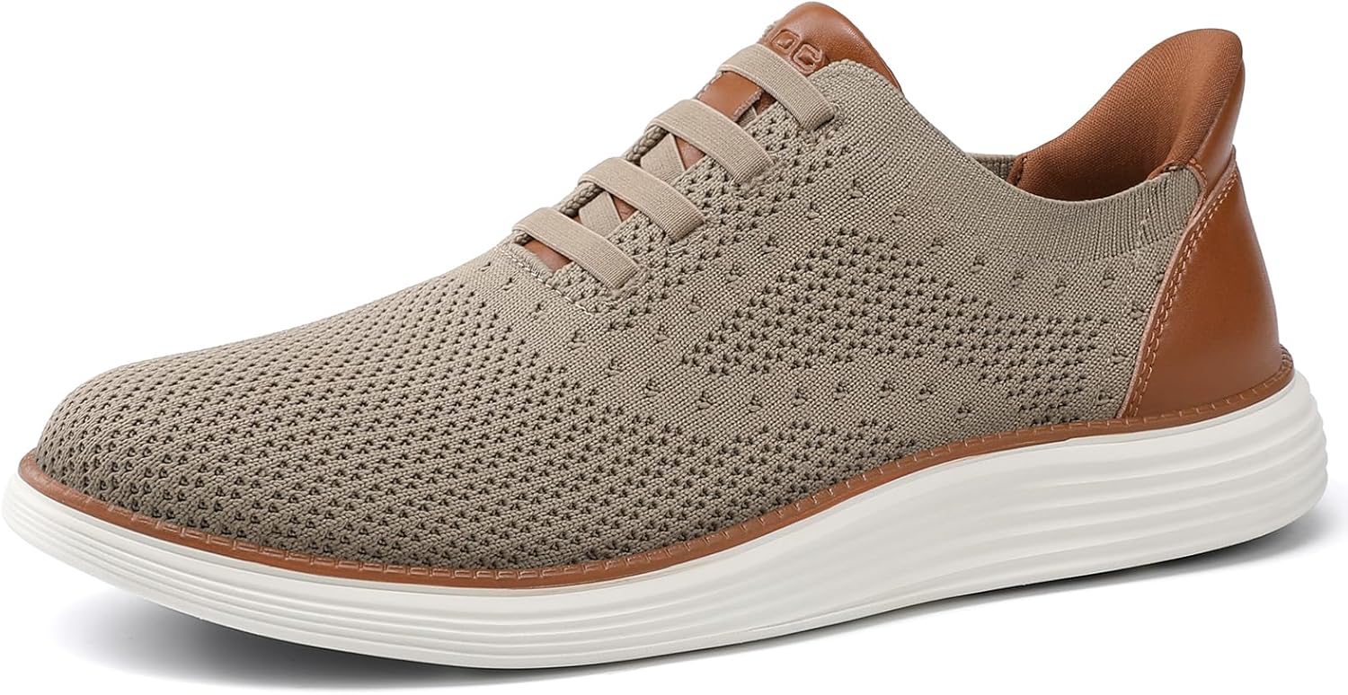 VILOCY Men's Slip on Casual Dress Tennis Walking Shoes Ease in Laceless Fashion Sneakers Breeze Business Oxfords - Image 5