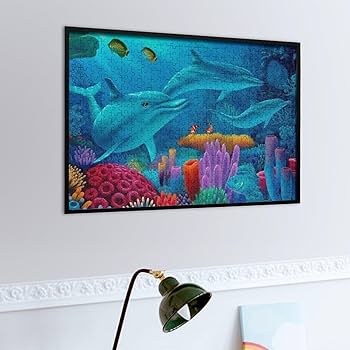 イルカと魚のパズル 楽天市場】3D イルカ ジグソーパズル 【波の下では】500ピース