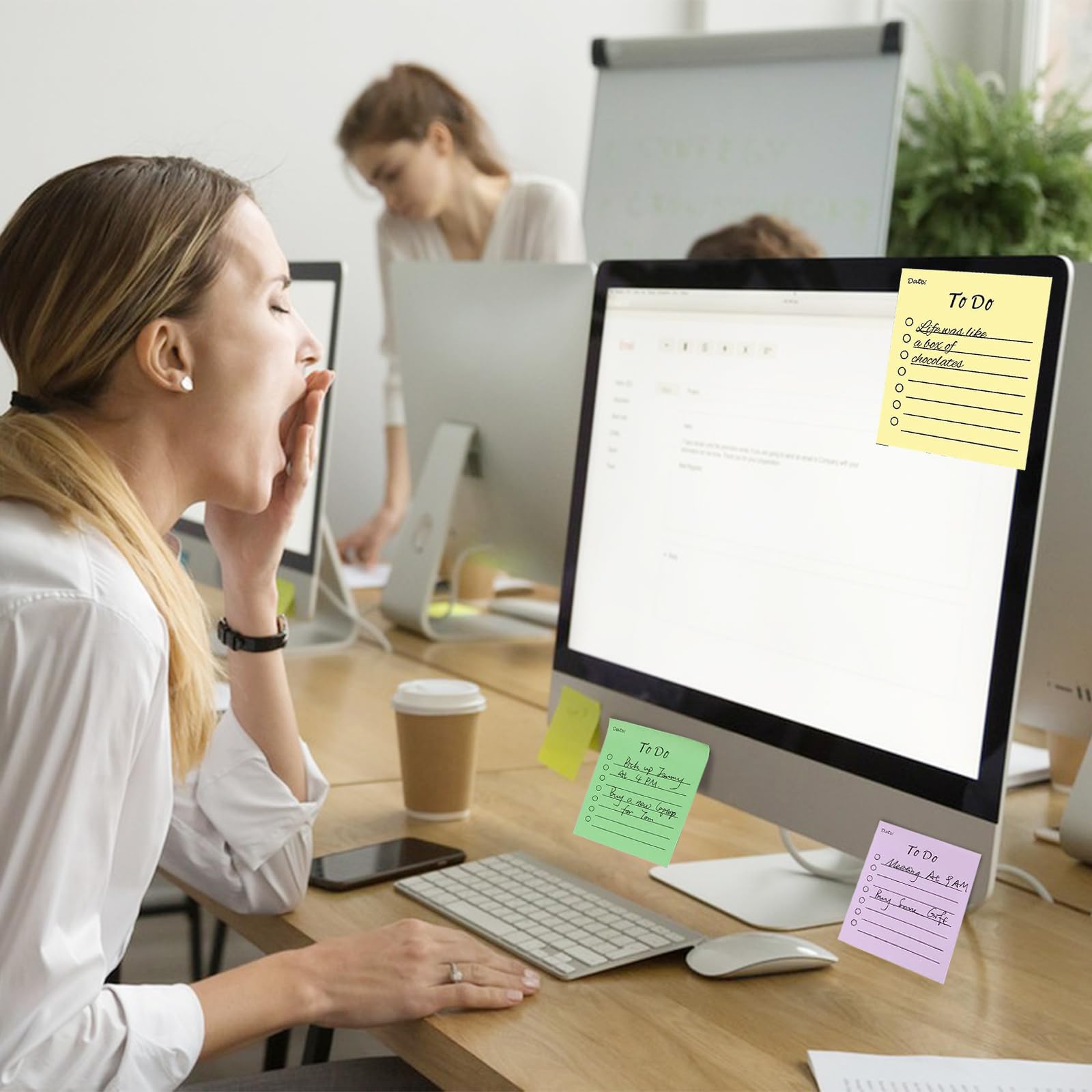 Note Adesive Riposizionabili D.I.Y With Toga - 80 Pezzi, 4x3cm, Nero/Bianco - Foto 4