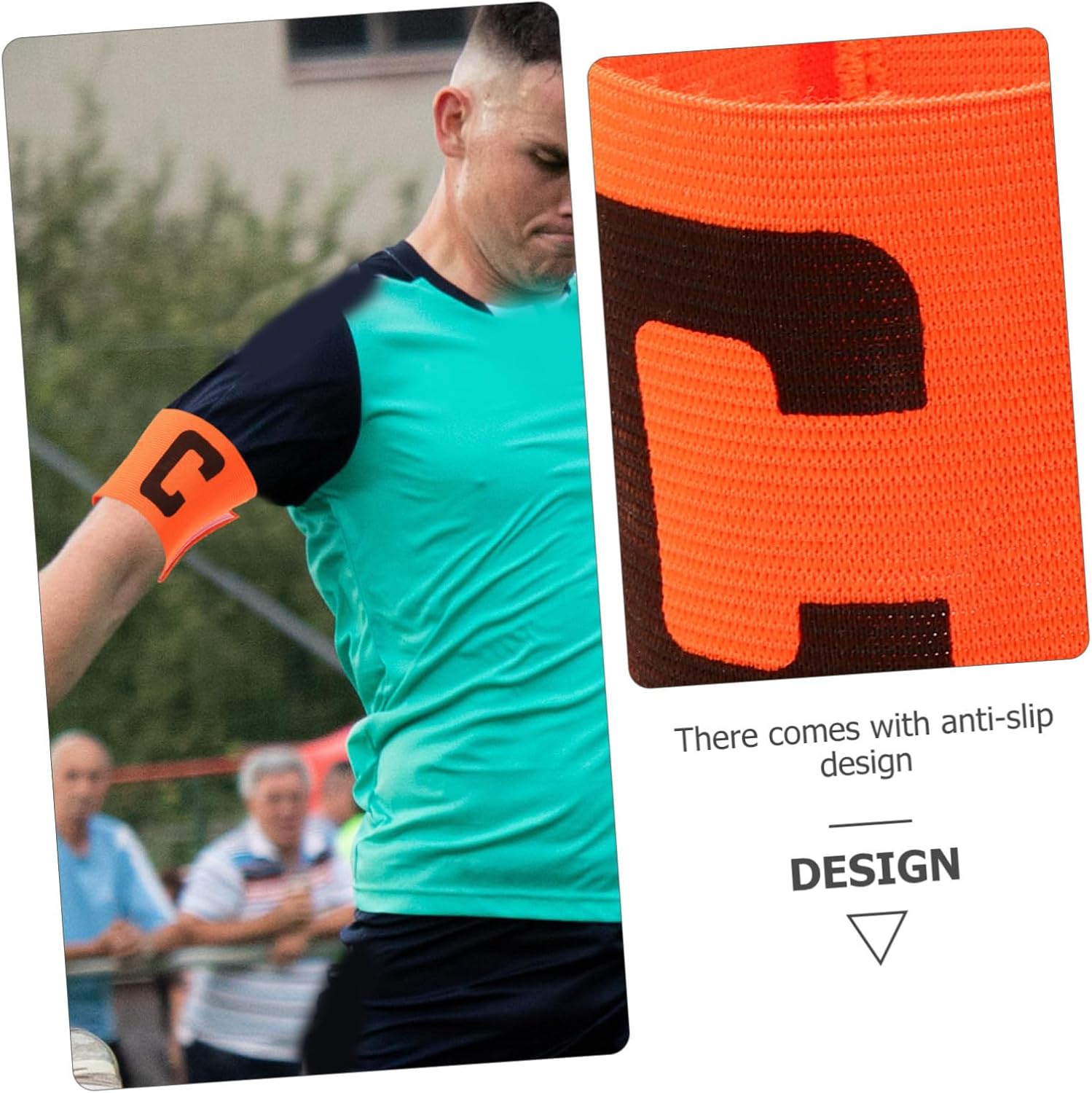 Professional Football Armband Soccer Captain Band Bright Colors Sturdy Material