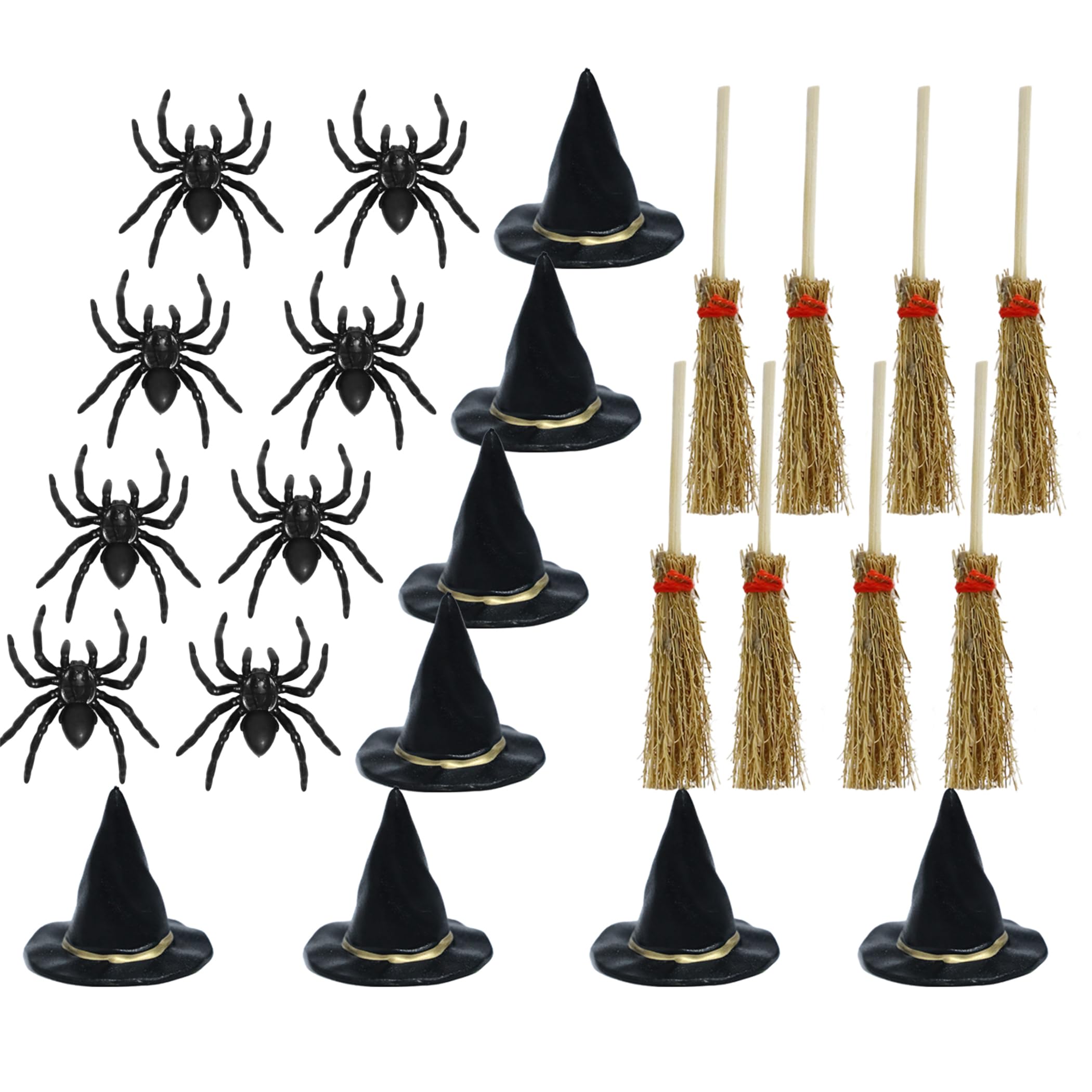 FEVER SEVEN XDSW 12 witch hat set mini Halloween decorations for Halloween parties