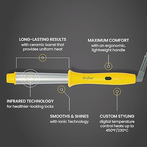 Miniatura 4 de Drybar The Wrap Party - Varita para rizar y peinar – Ondas y rizos de larga duración – Varita rizadora de pelo de salón