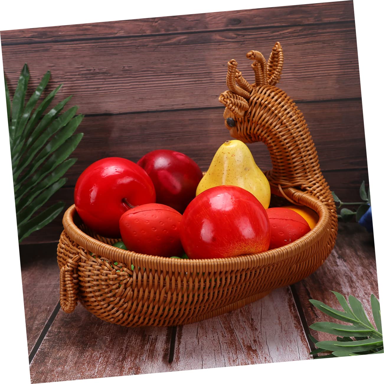 SOLUSTRE 1Pc Hand Woven Bread Basket Rattan Proofing Basket for Artisan Breads Baking Supplies Brown Color for Home Bakery and Dough