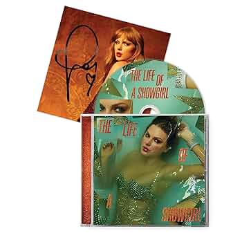 洋楽 THE LIFE OF A SHOWGIRL CD SIGNED PHOTO 2 Taylor Swift The Life of a Showgirl CD + Hand Signed Photo 2 - IN