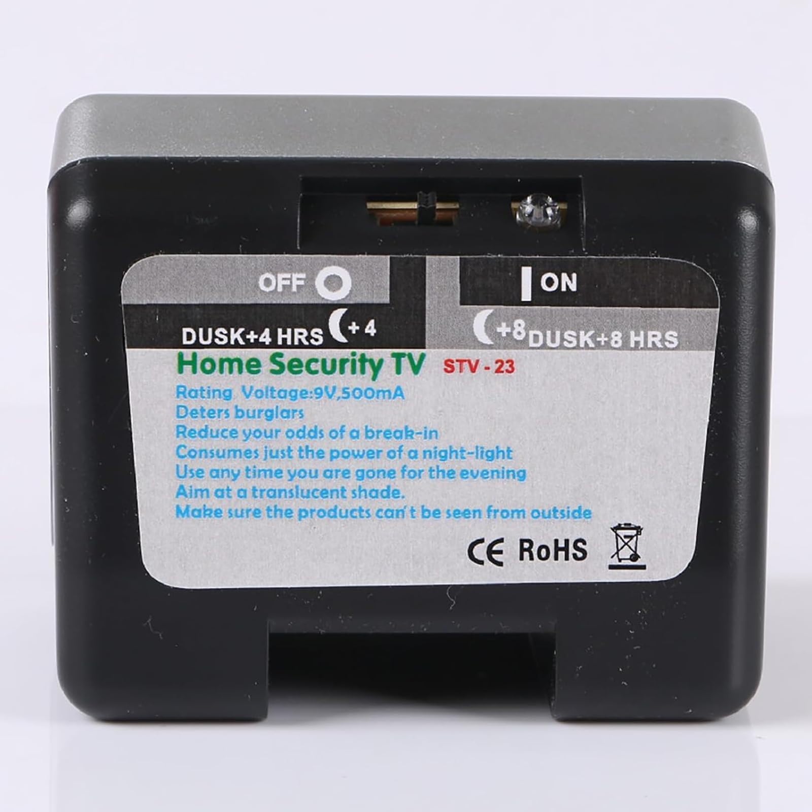 Simulateur de télévision à LED, équipement Anti-effraction de sécurité à Domicile pour simulateur de télévision, capteur de Source Lumineuse intégré et capteur de crépuscule, Mise sous Tension autom
