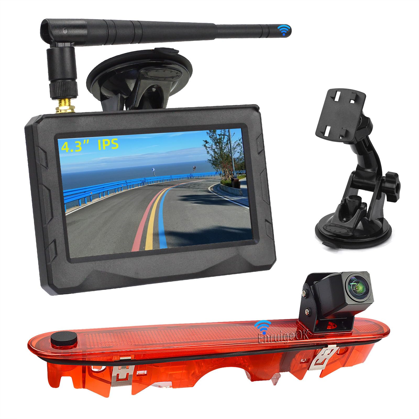 Caméra De Recul Pour Feu Stop Arrière De Voiture, Pour Opel Vivaro, Renault Trafic, Nissan Primastar, Kit De Caméra Et Moniteur De Stationnement