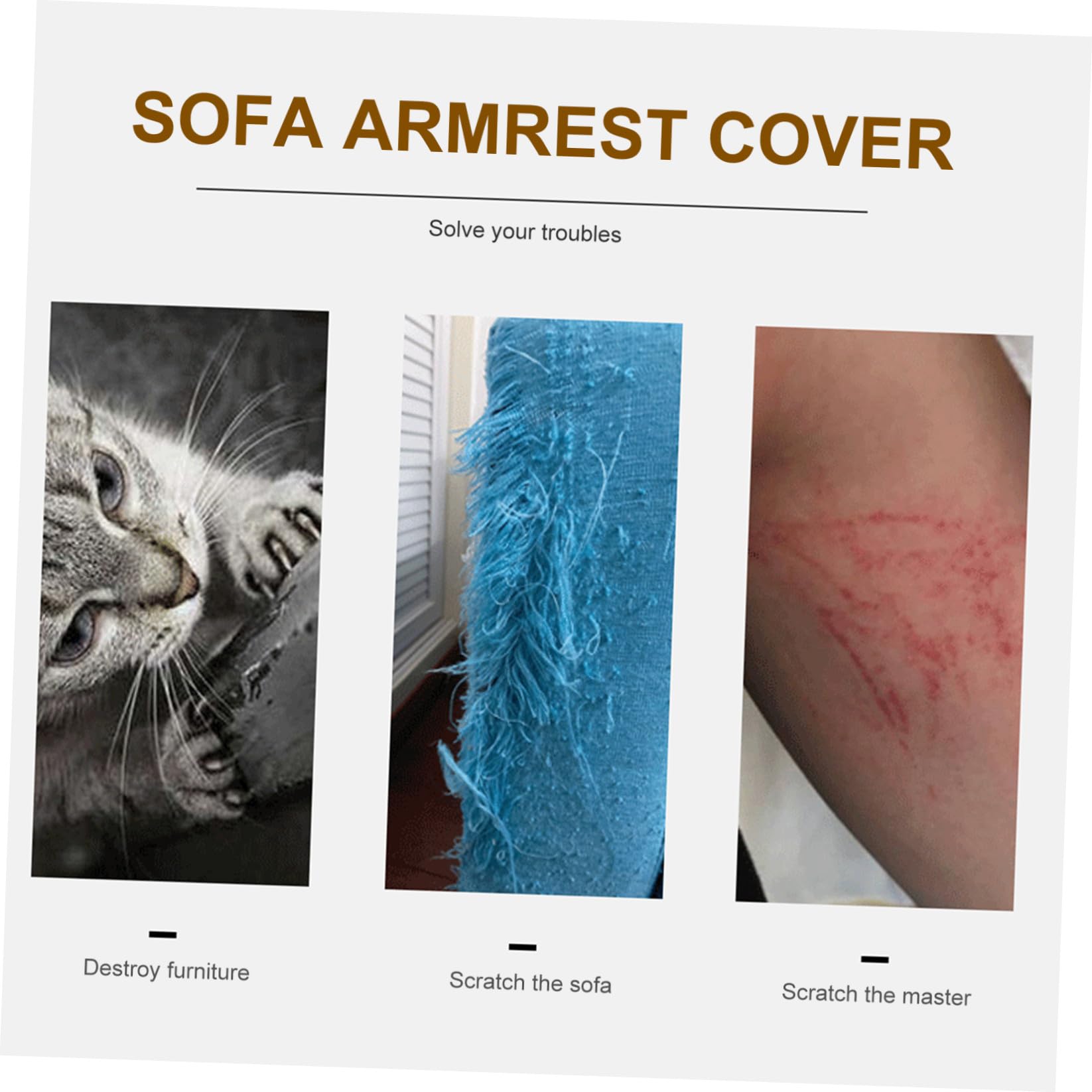 Protector contra Arañazos para Gatos Garra de Sisal, Colchón de Algodón y Lino, Adecuado para Sofá en Habitación U Oficina, Antiarañazos y Protector
